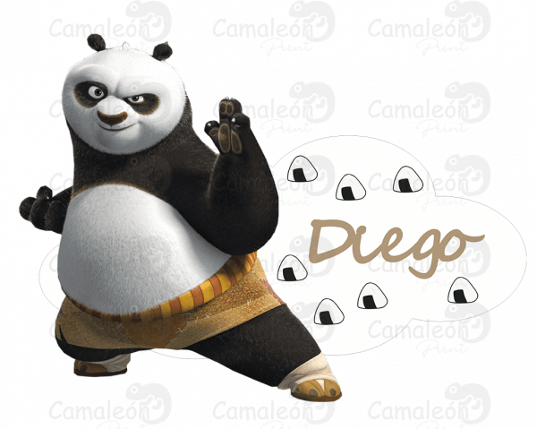 Letrero Kung Fu Panda - Po
