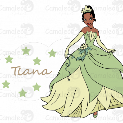 Letrero Disney - Tiana