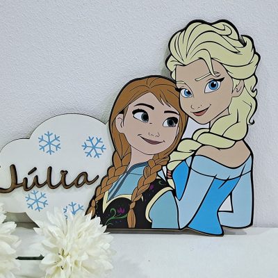 Letrero Elsa y Ana