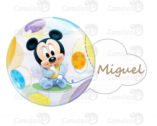 Letrero Mickey burbuja