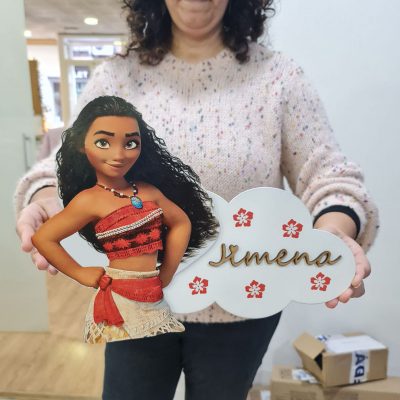 Letrero madera Vaiana