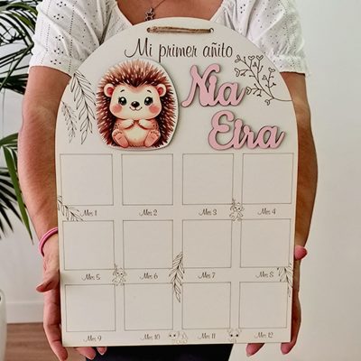 letrero ERIZO primer anito