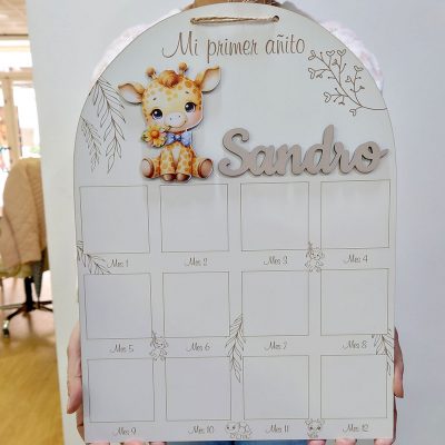 letrero jirafa primer anito