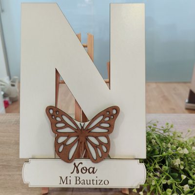 Letrero firmas mariposa