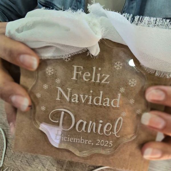 BOLA NAVIDAD METACRILATO