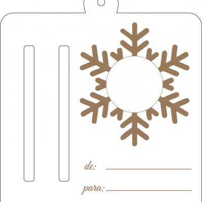 Portabombones Copo de Nieve