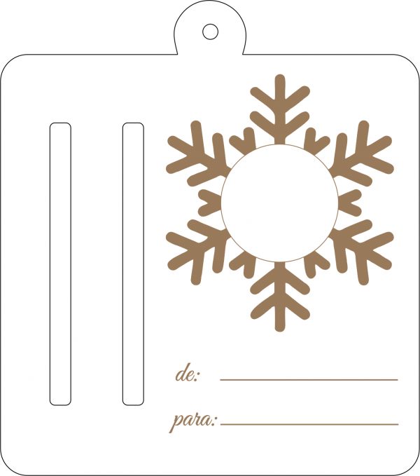 portabombones copo de nieve