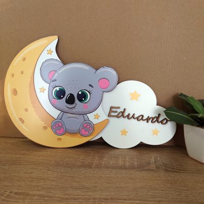 Letrero madera Koala Bebé