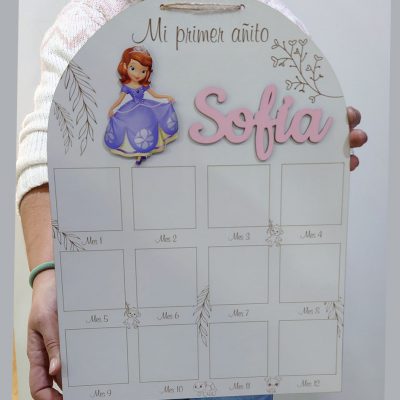 letrero princesa sofia primer anito